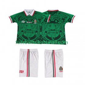 Fußballtrikots Mexiko Retro Kinder 1998 Kurzarm Heimtrikotsatz kaufen